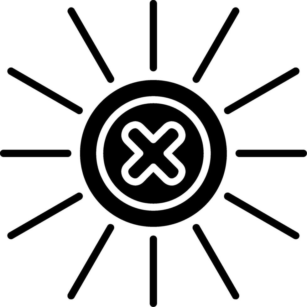 Rejected Glyph Icon vector