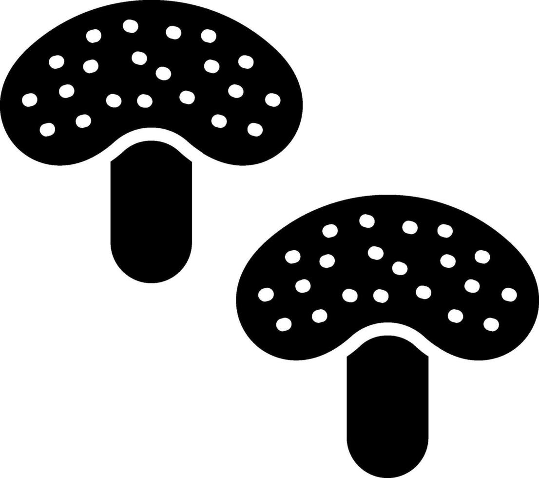 Mushroom Glyph Icon vector