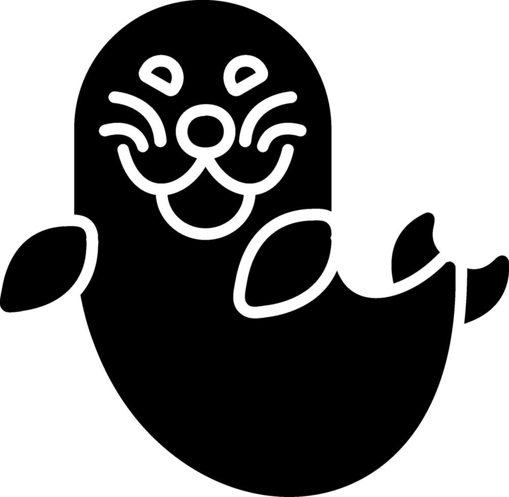 Seal Glyph Icon vector