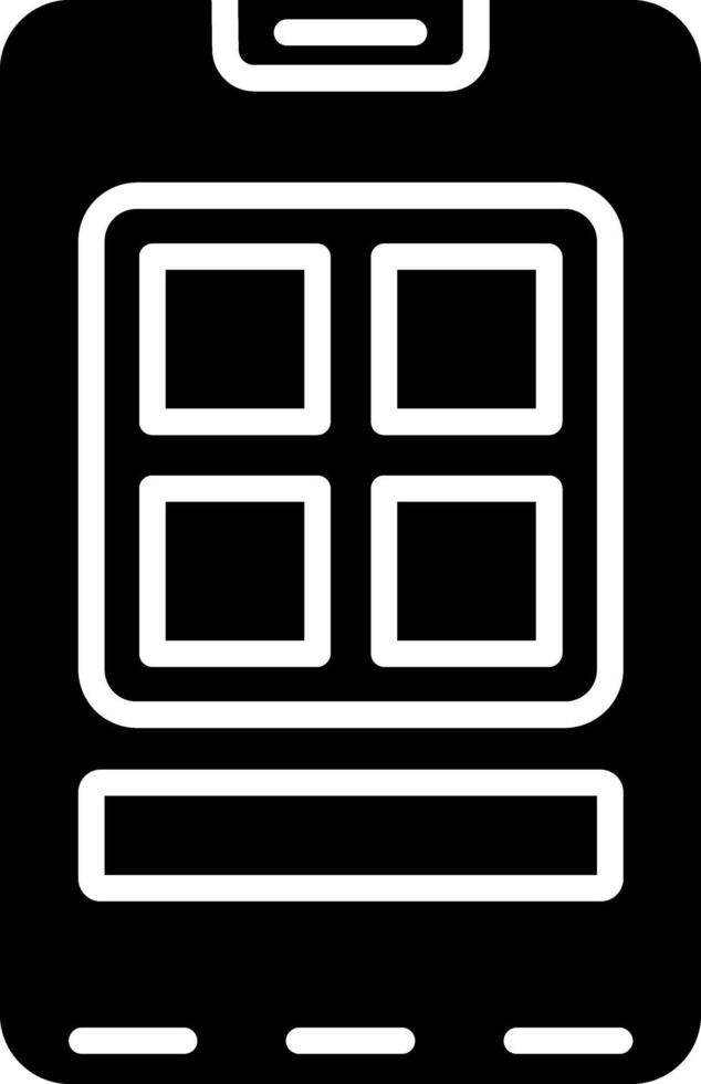 Smartphone Glyph Icon vector