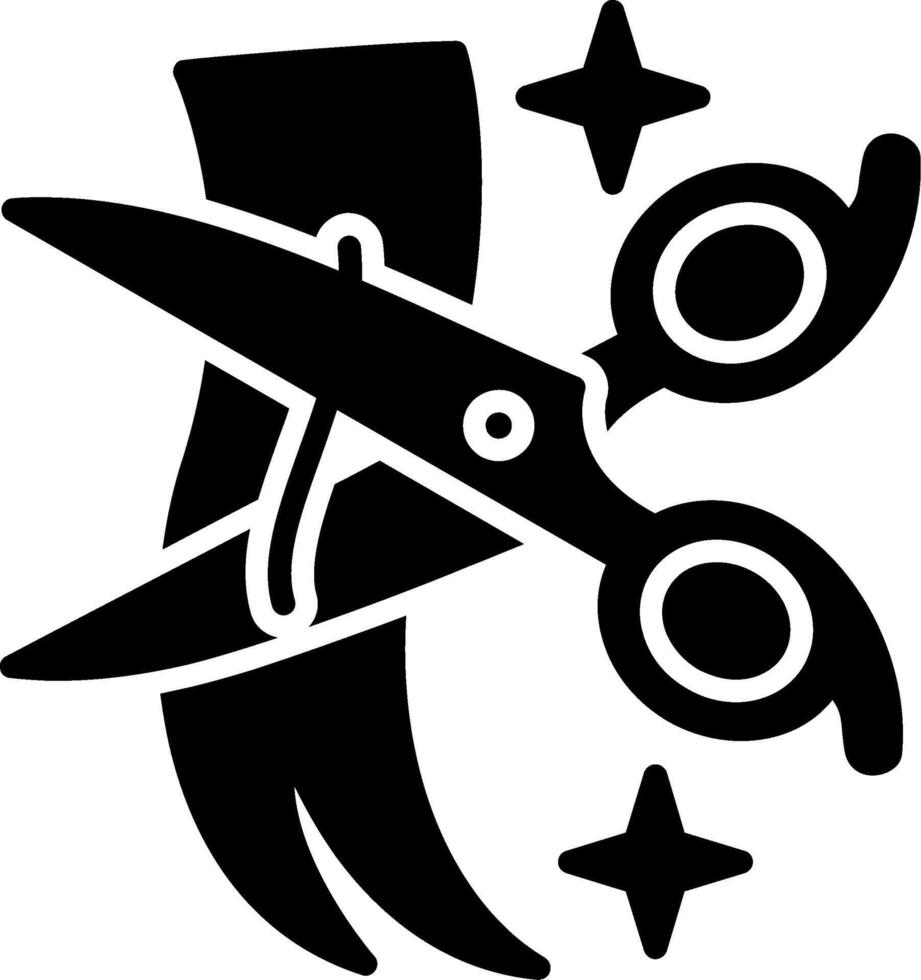 scissors Glyph Icon vector