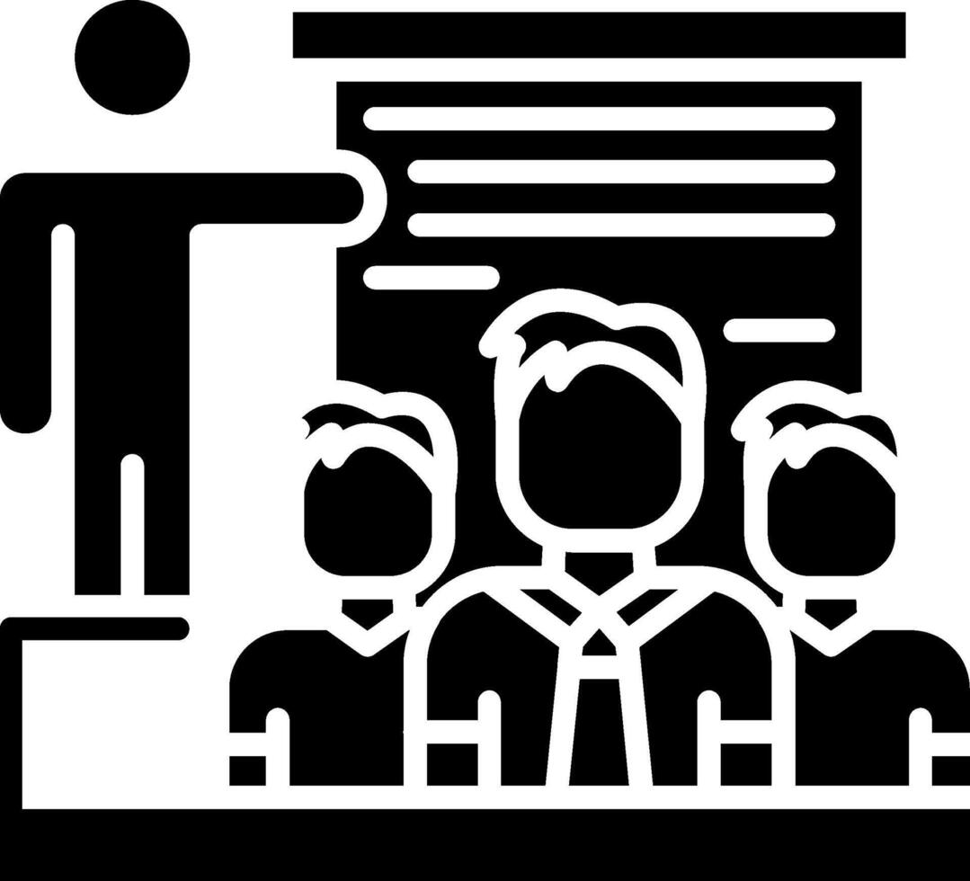 Training Glyph Icon vector