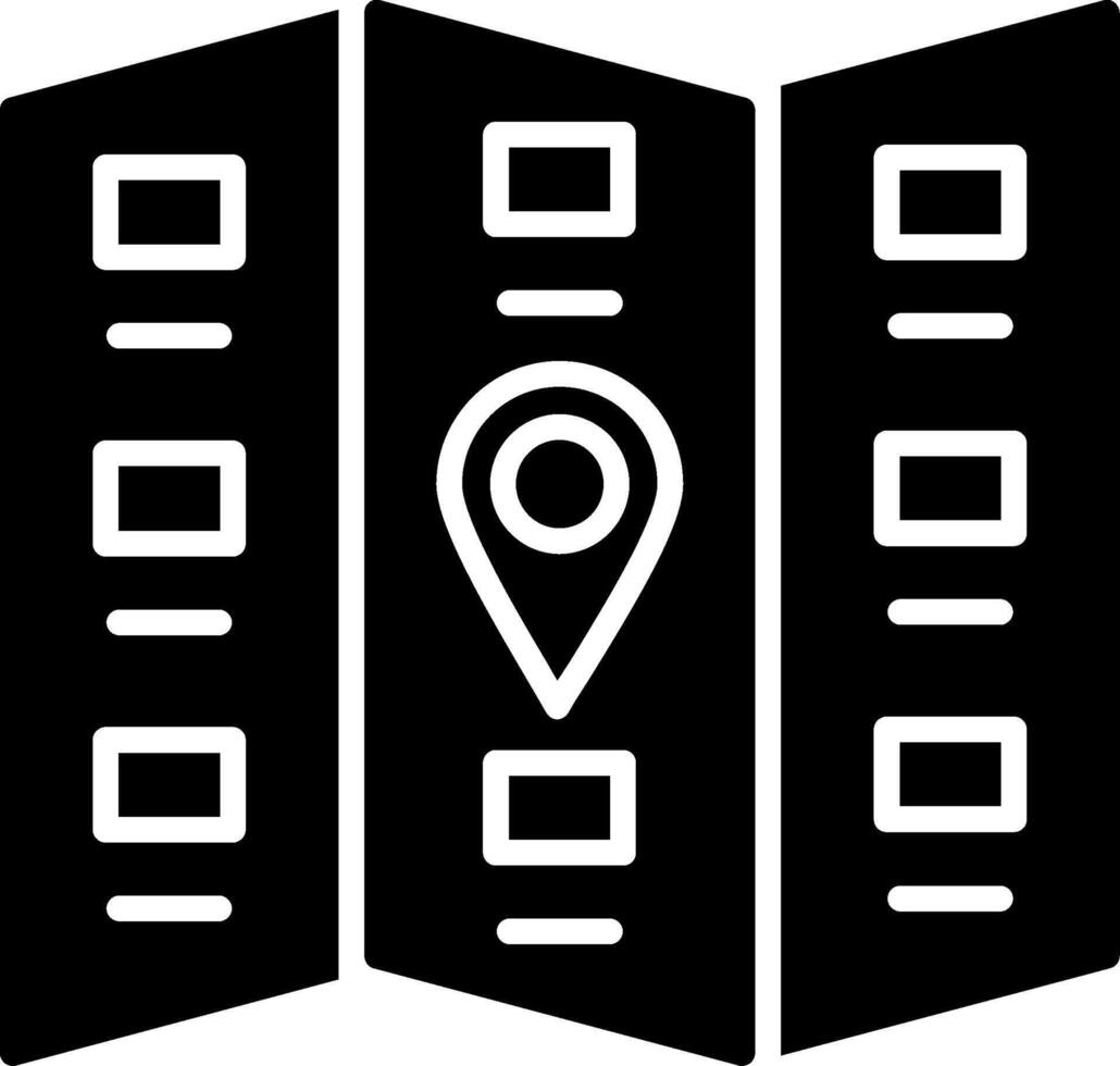 Travel Guide Glyph Icon vector