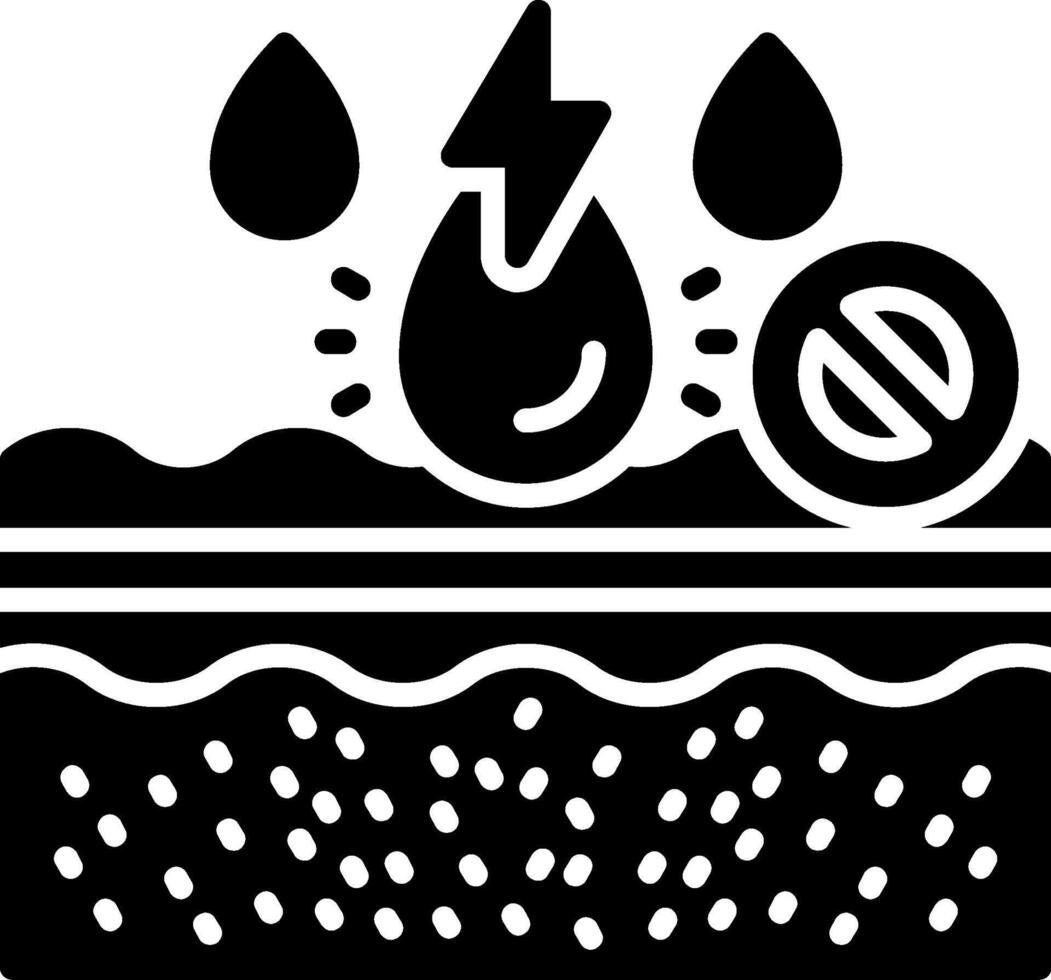 Aquifer Glyph Icon vector