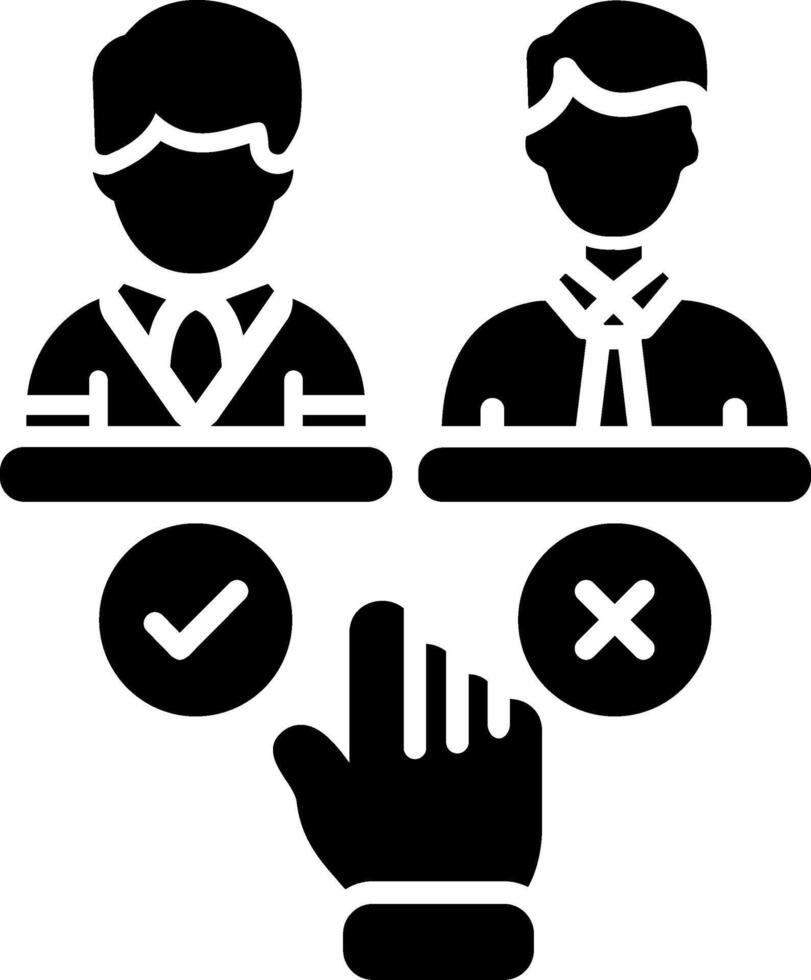 Choice Glyph Icon vector