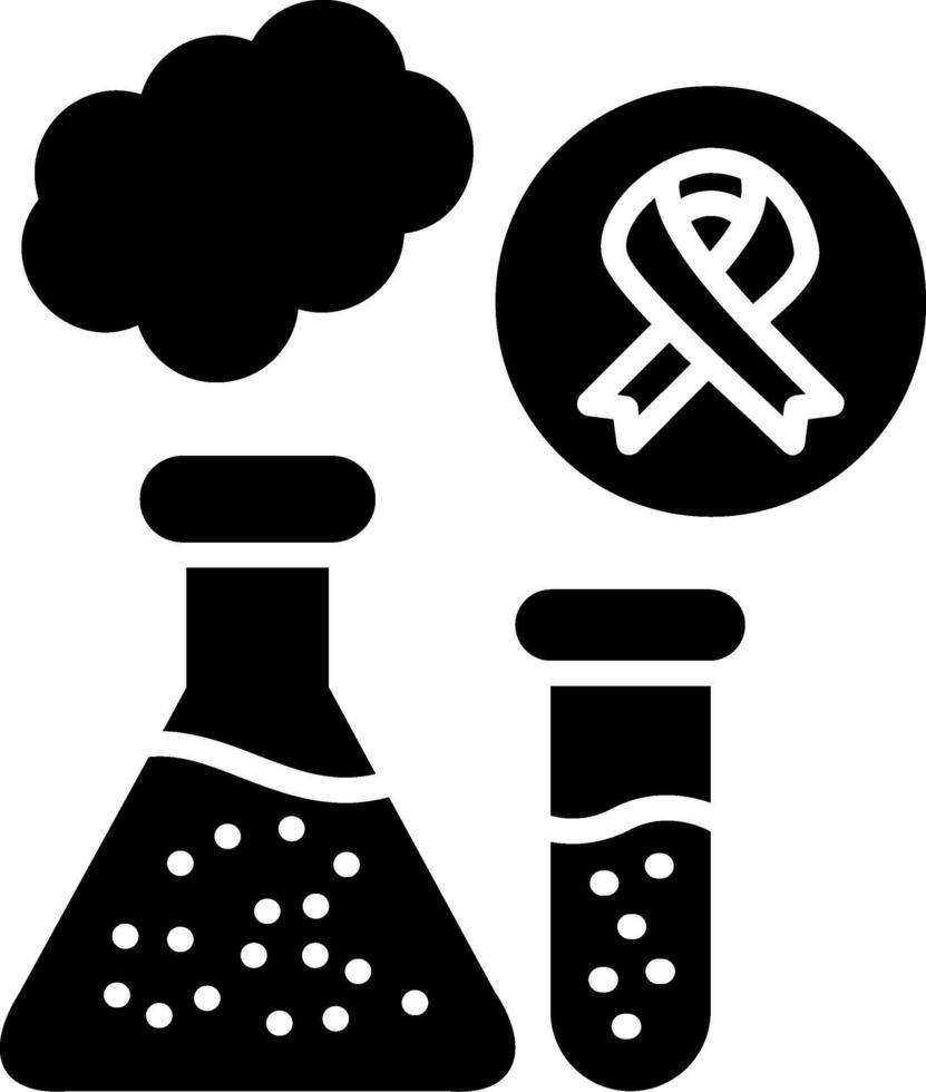 Flasks Glyph Icon vector