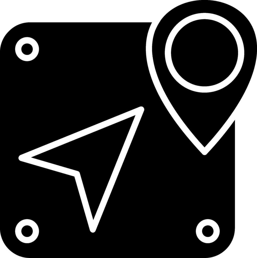 Location Glyph Icon vector