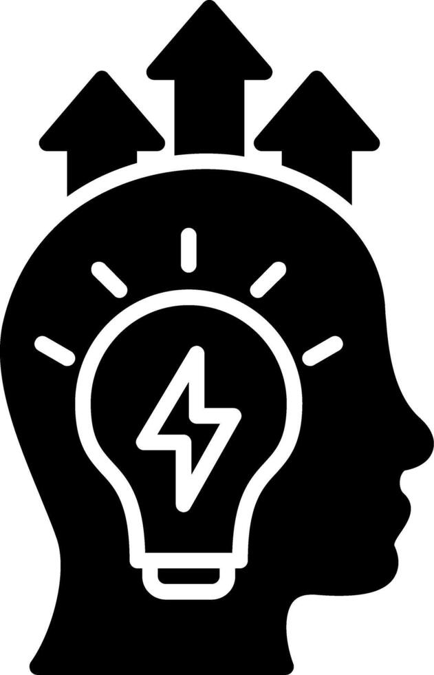 Performance Boost Glyph Icon vector
