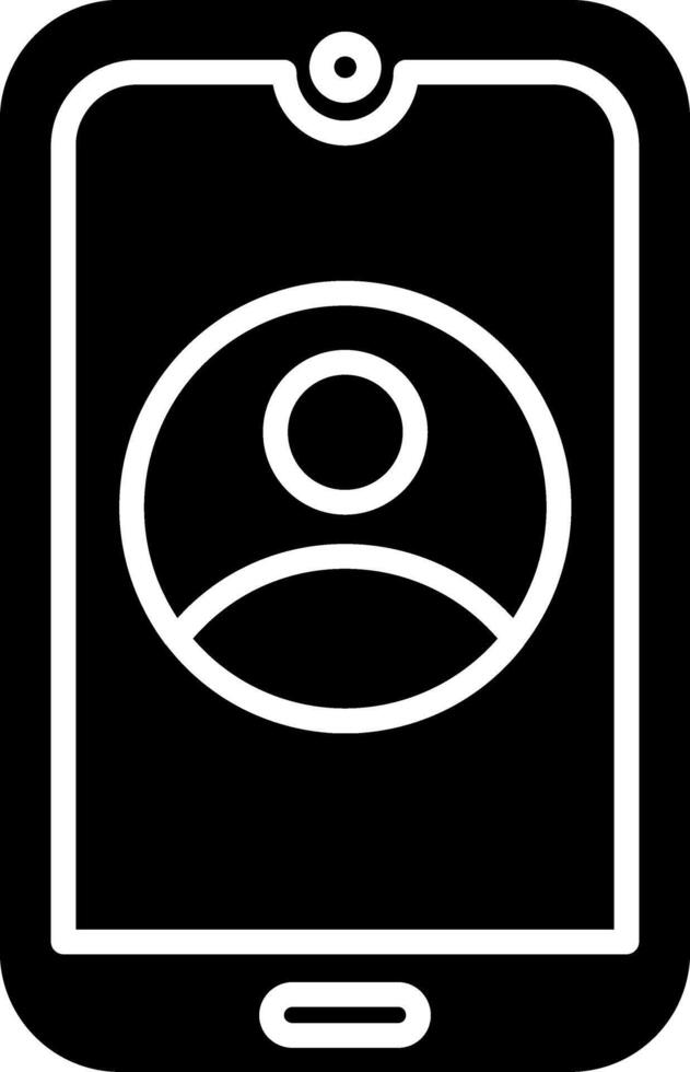 Smartphone Glyph Icon vector
