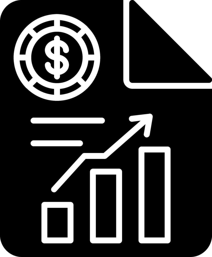 Report Glyph Icon vector