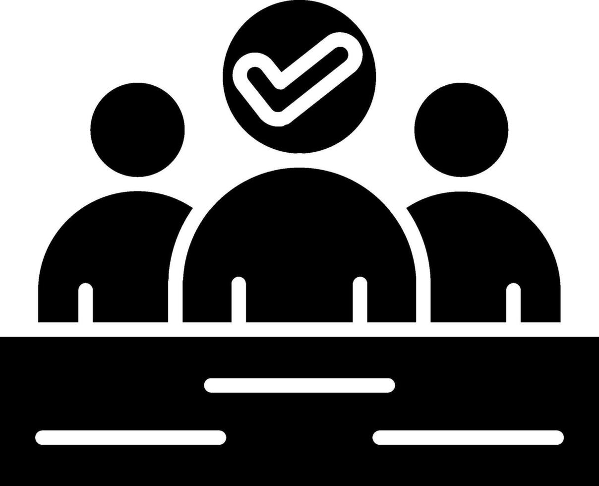 Team Glyph Icon vector