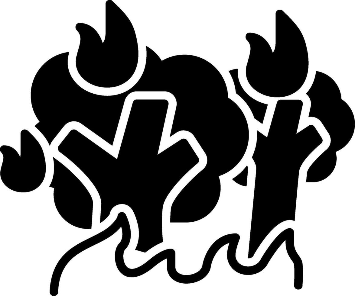 Wildfire Glyph Icon vector