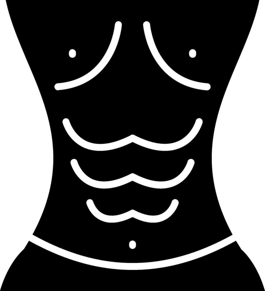 Abs Glyph Icon vector