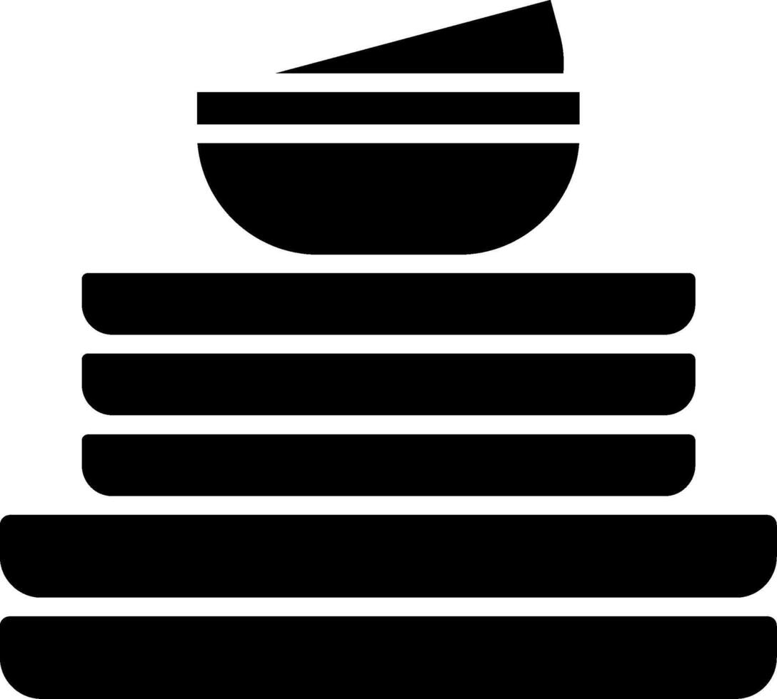 Bowls Glyph Icon vector