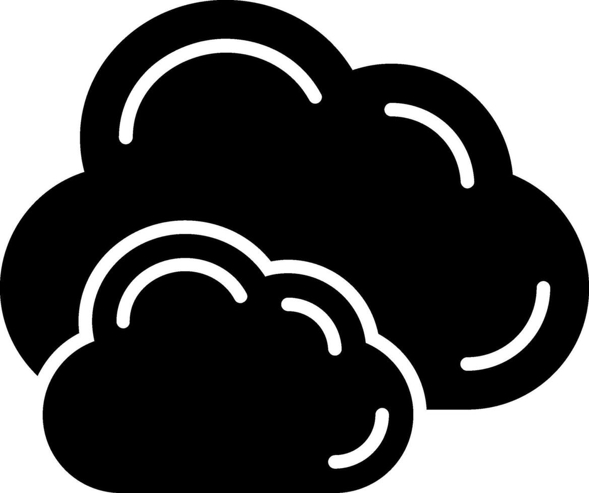 Cloud Glyph Icon vector