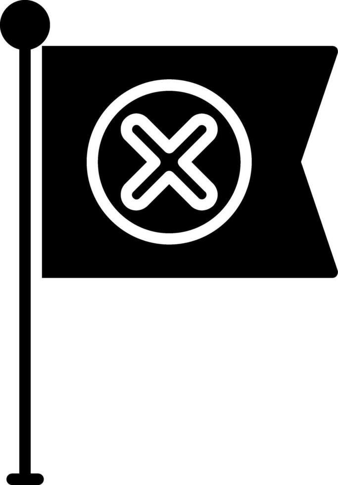 Cross Glyph Icon vector