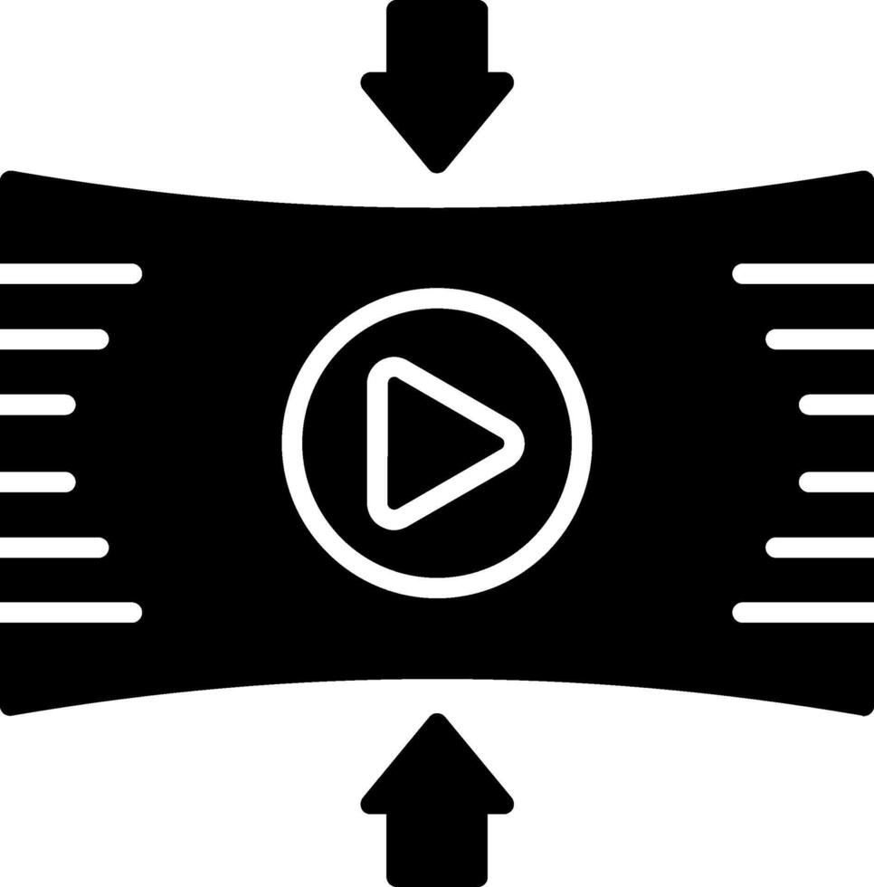 Compression Glyph Icon vector