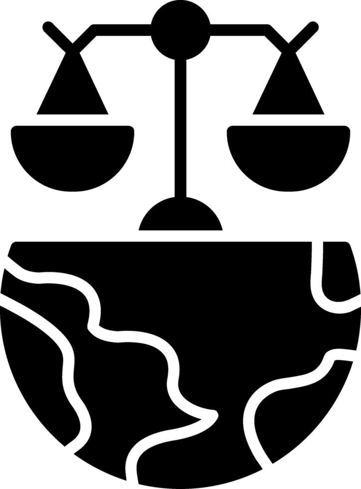 Global Laws Glyph Icon vector