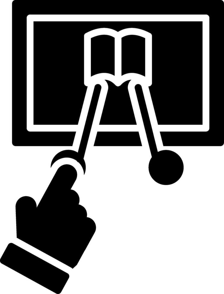 Interactive Glyph Icon vector