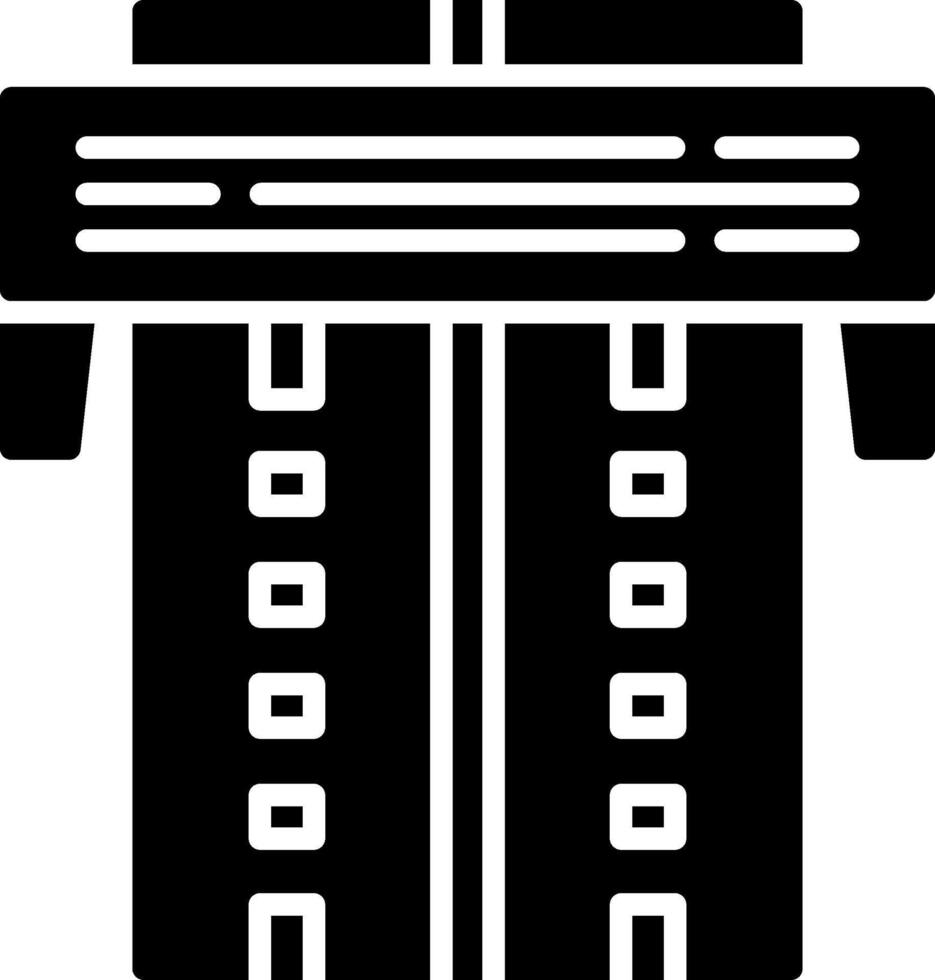 Motorway Glyph Icon vector