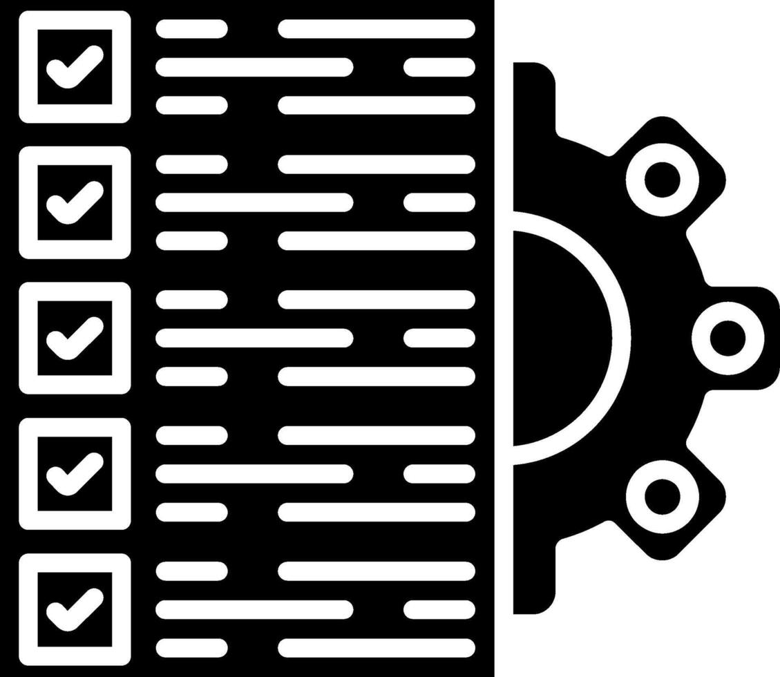 Project Management Glyph Icon vector
