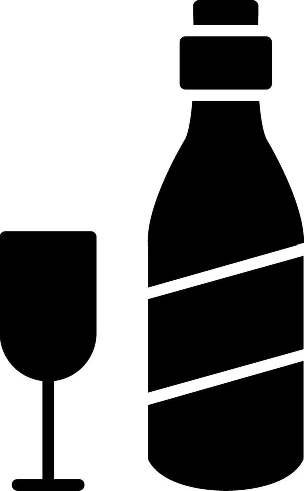 Alcohol Glyph Icon vector
