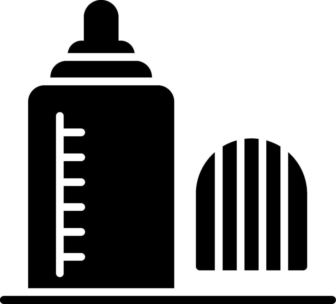 Baby Bottle Glyph Icon vector