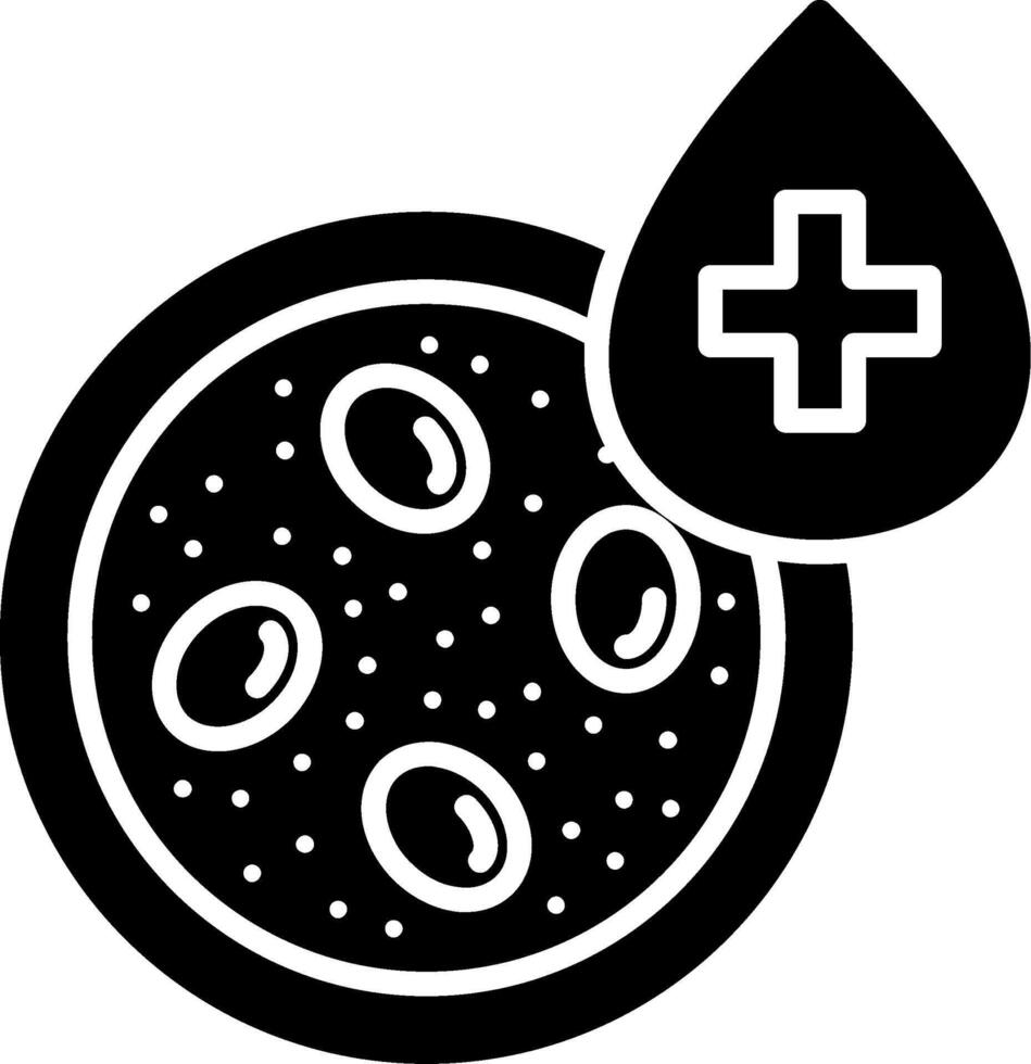 Blood Cells Glyph Icon vector