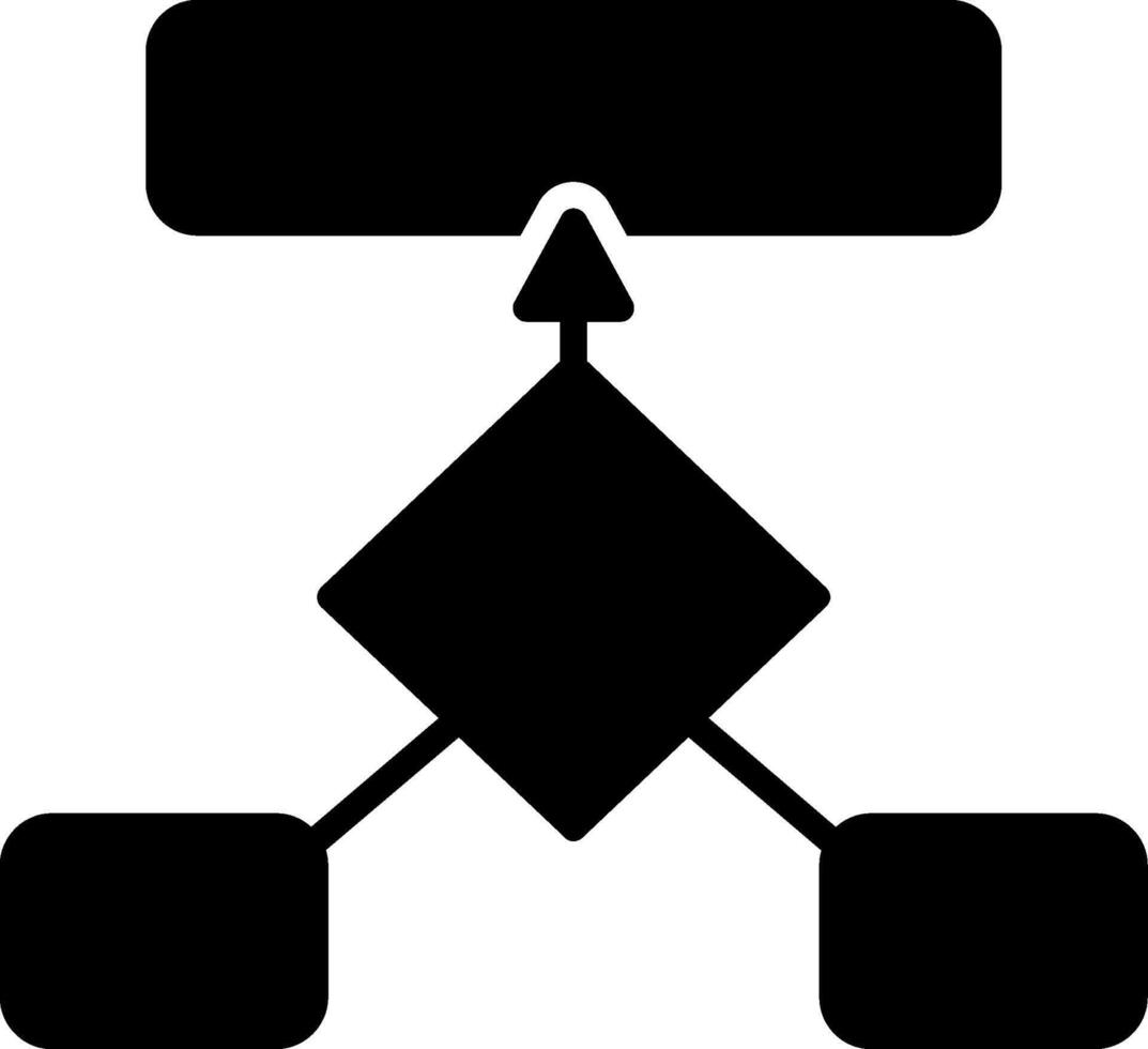 Generalization Glyph Icon vector