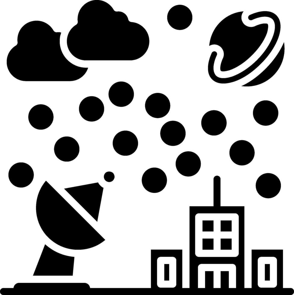 Satellite Dish Glyph Icon vector