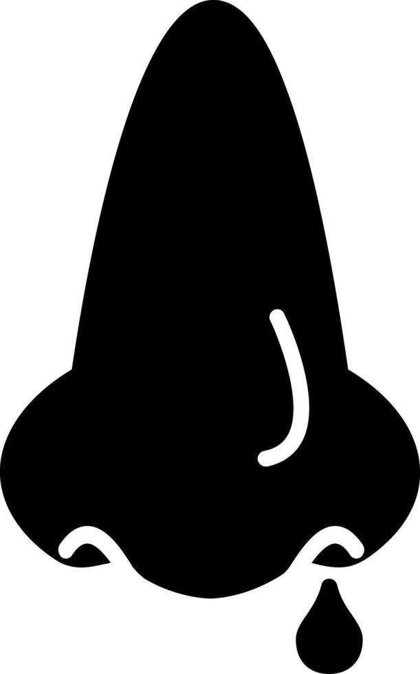 Nose Glyph Icon vector