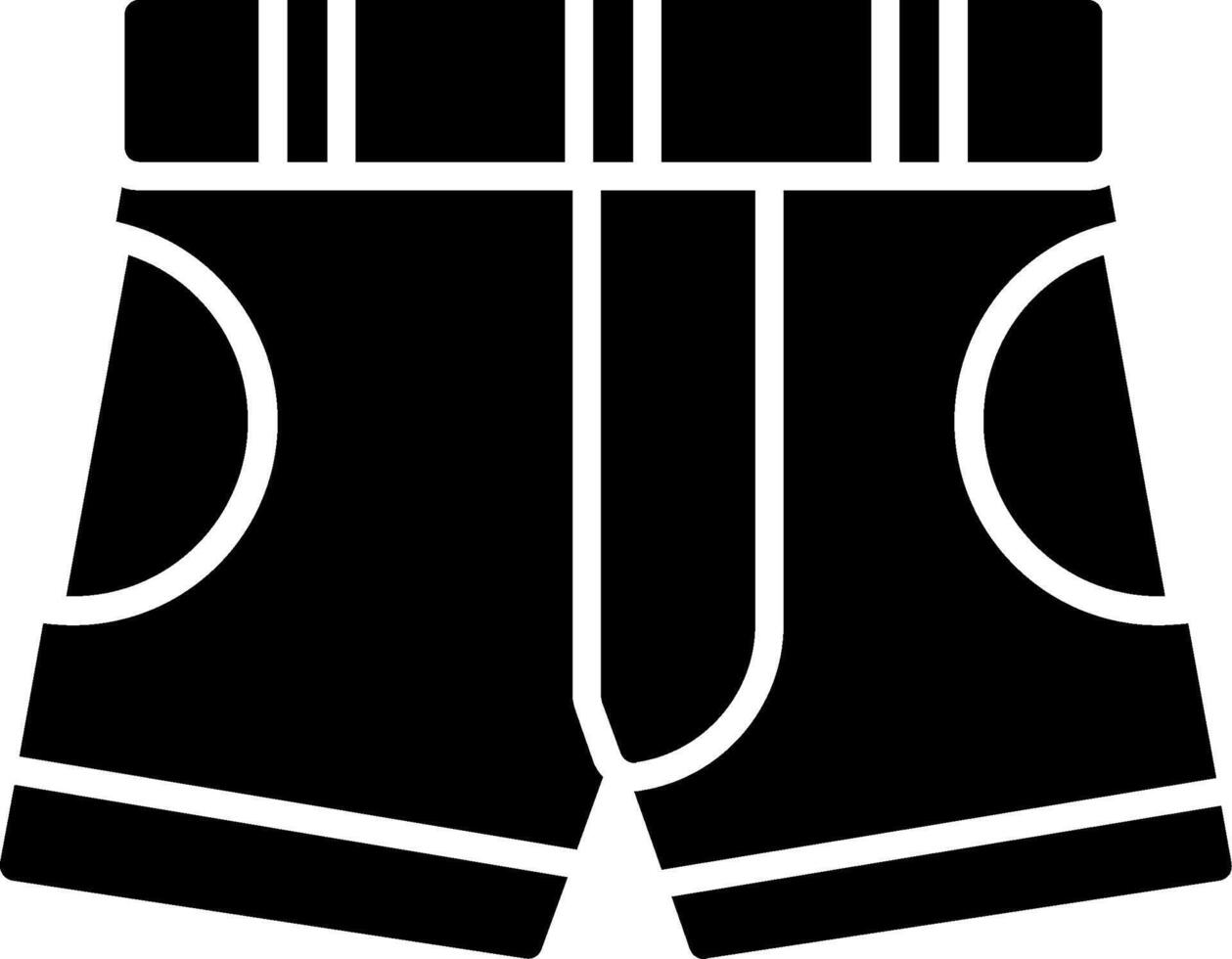 Shorts Glyph Icon vector