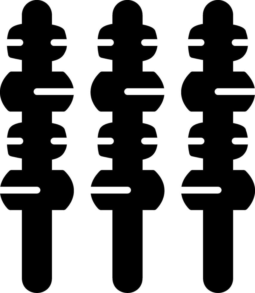 Yakitori Glyph Icon vector