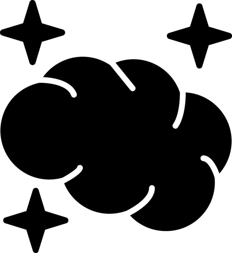 Brain Glyph Icon vector
