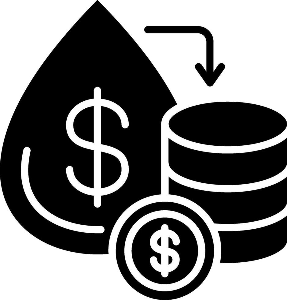 Commodities Glyph Icon vector