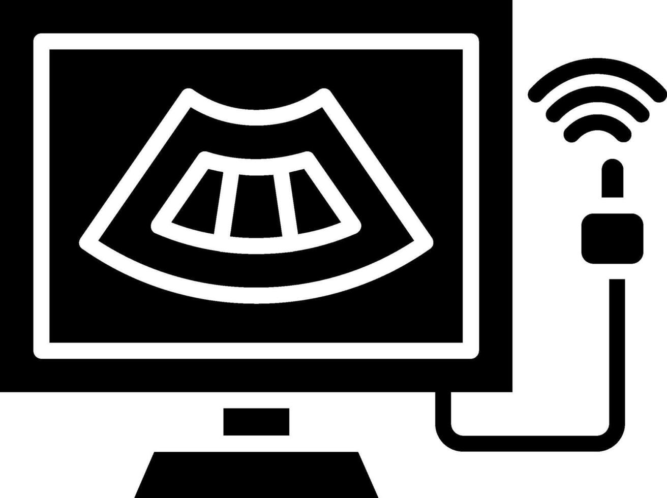 Echo Glyph Icon vector