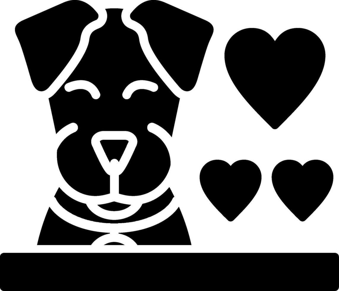 Happy Glyph Icon vector