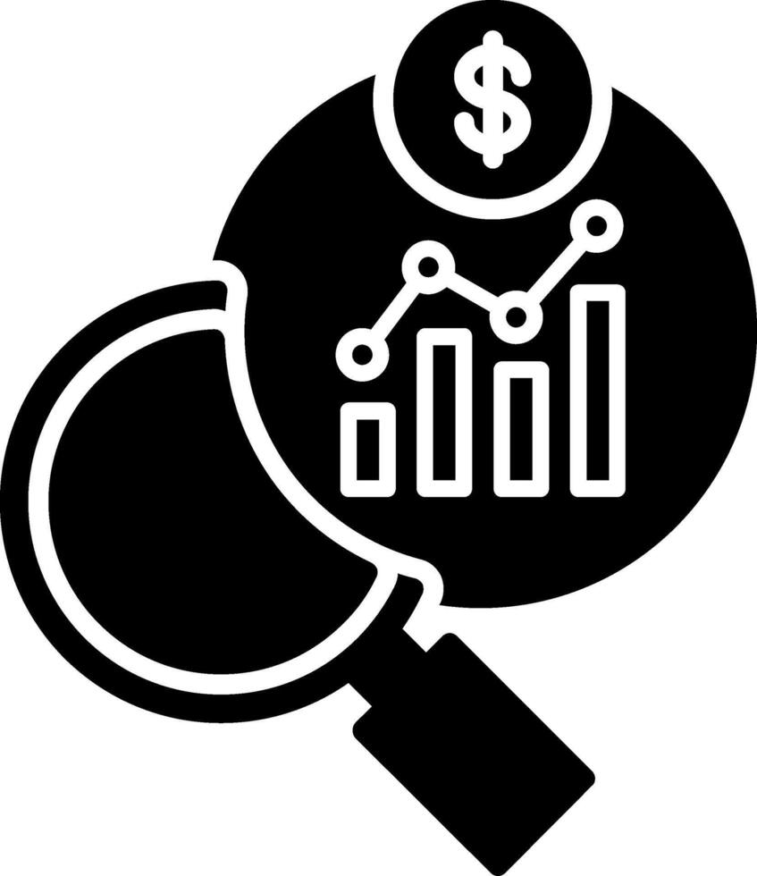 Graph Glyph Icon vector