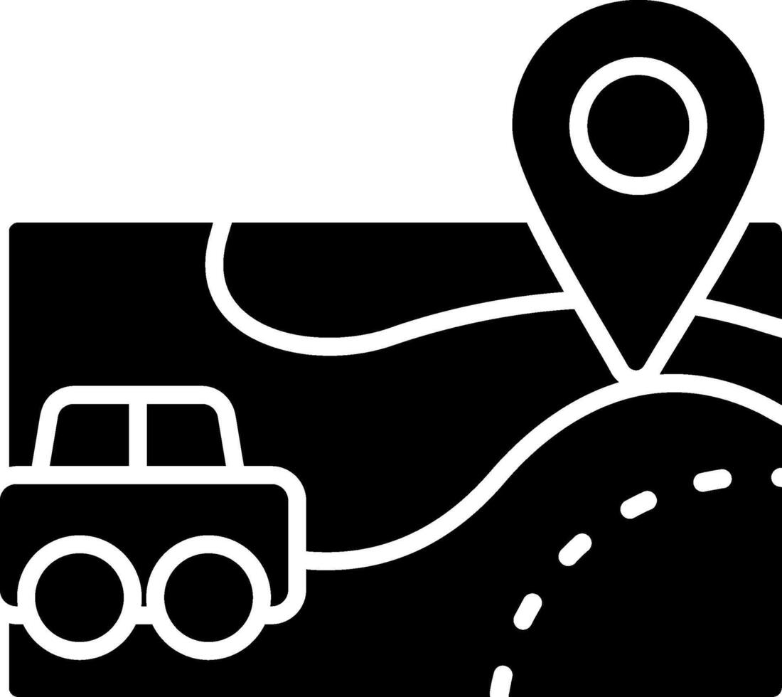 Map Travel Glyph Icon vector