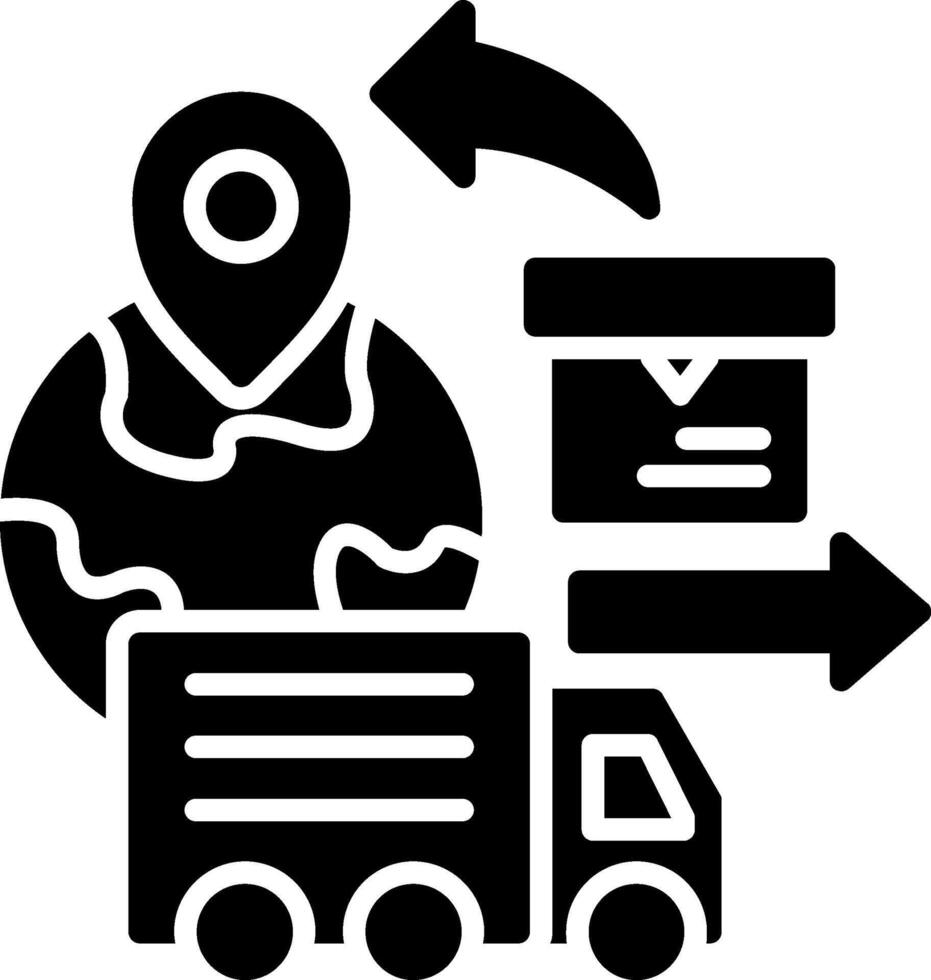 Export Glyph Icon vector