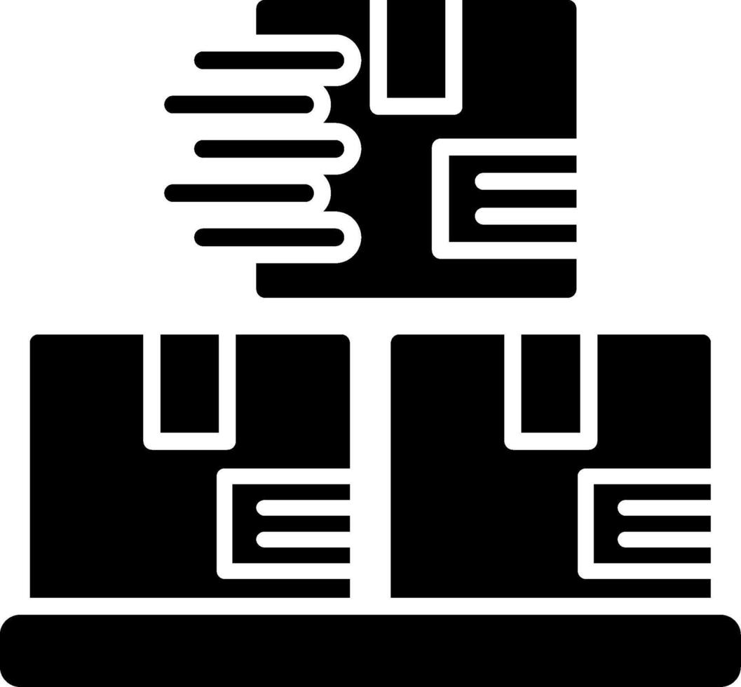 Logistics Glyph Icon vector