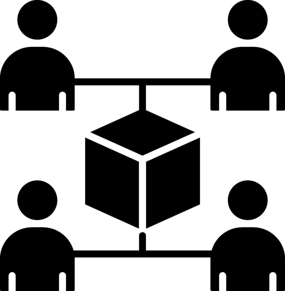 Product Management Glyph Icon vector
