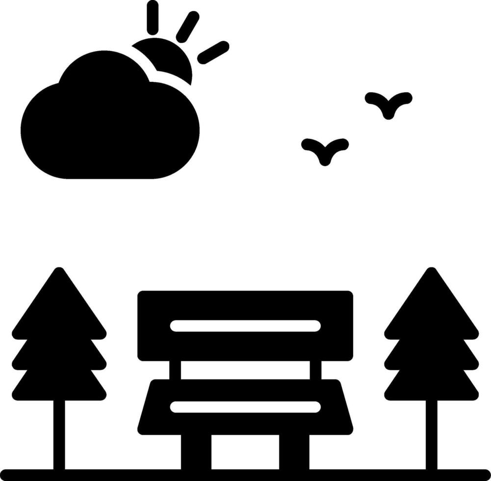 Park Glyph Icon vector