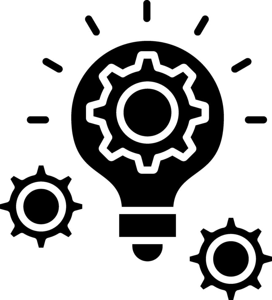Project Management Glyph Icon vector