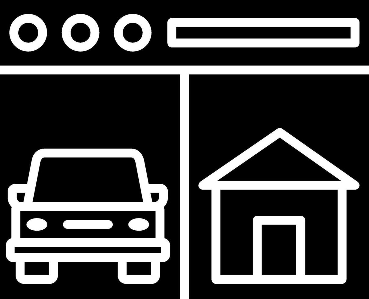 Online Booking Glyph Icon vector