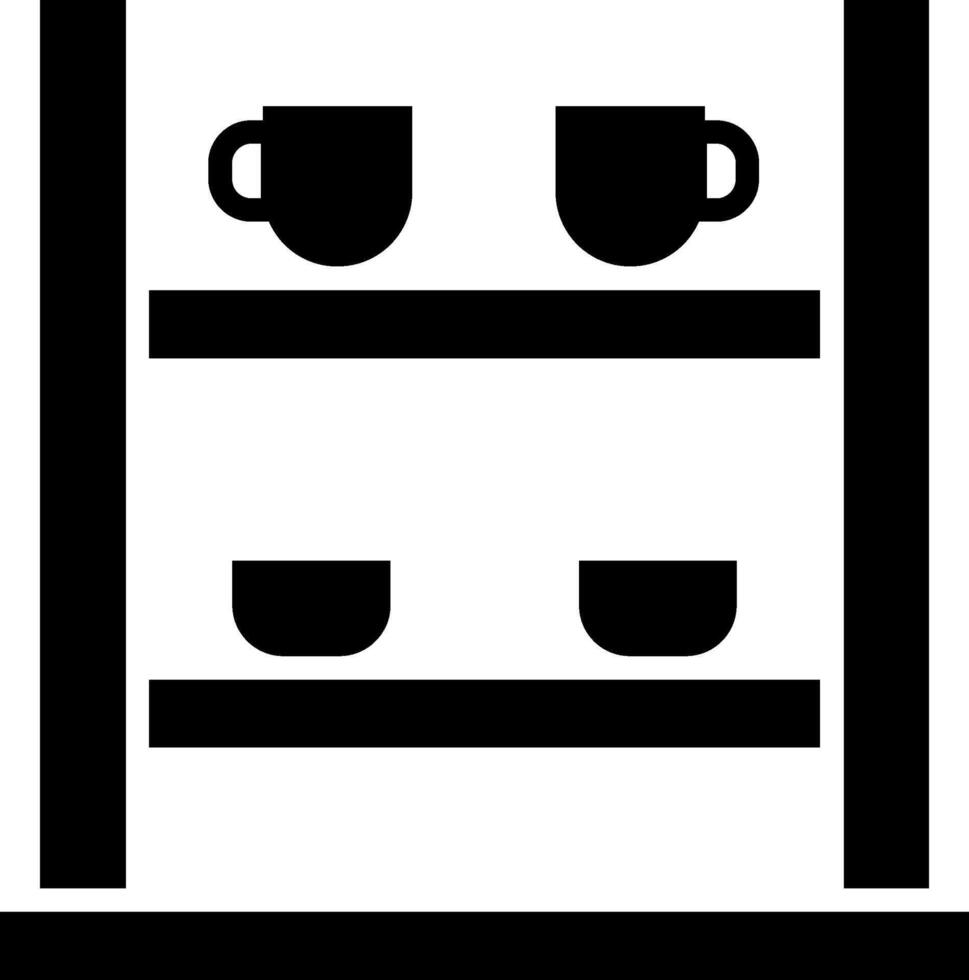 Shelving Glyph Icon vector