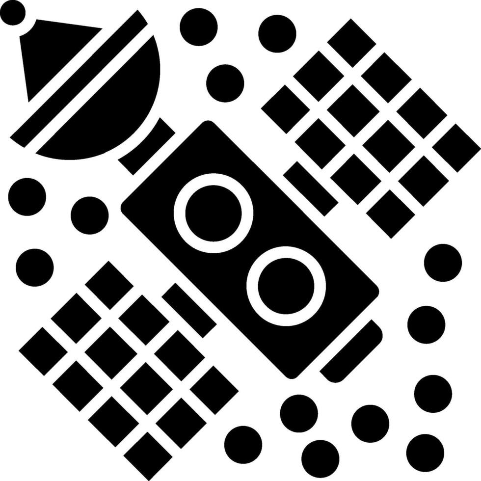 Satellite Dish Glyph Icon vector