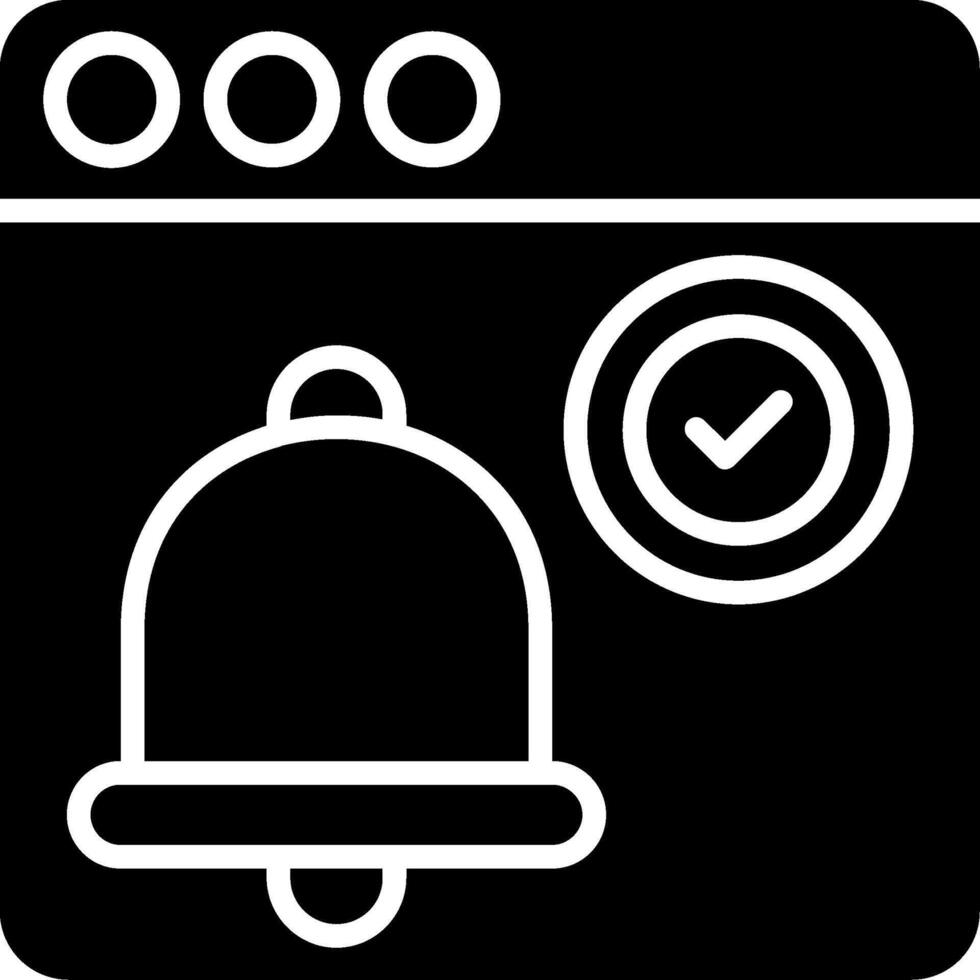 Reminder Glyph Icon vector