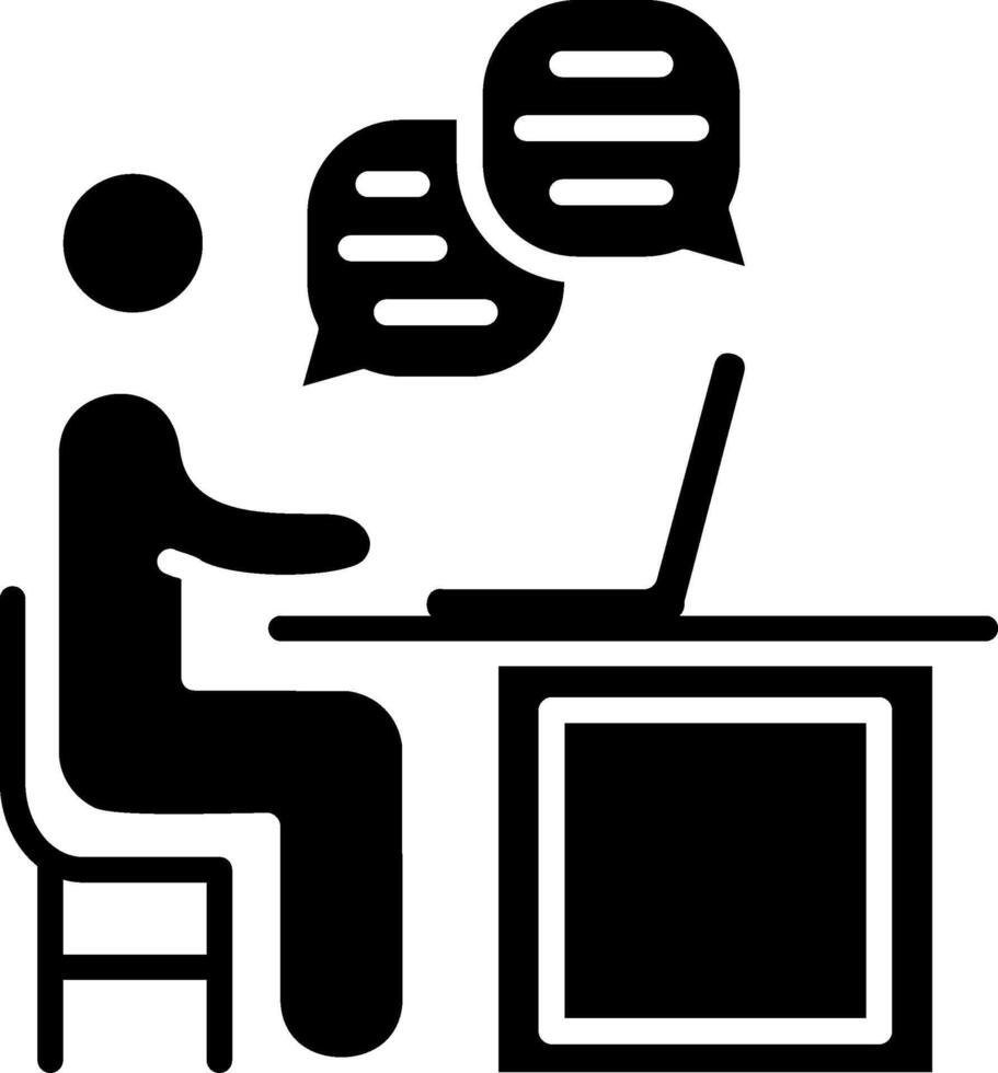 Virtual Glyph Icon vector