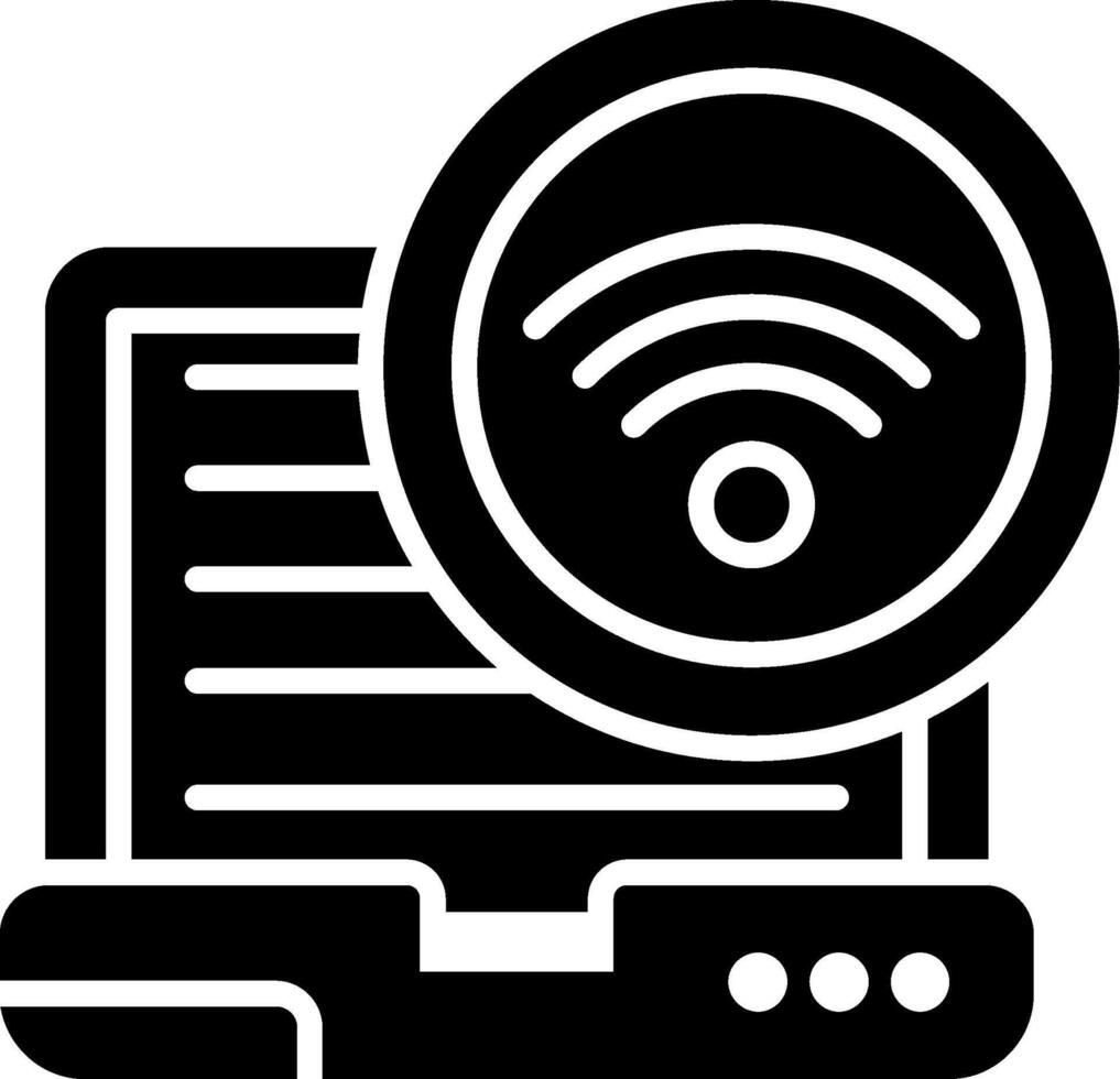 Wifi Glyph Icon vector